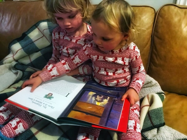 Children Reading Christmas Stories
